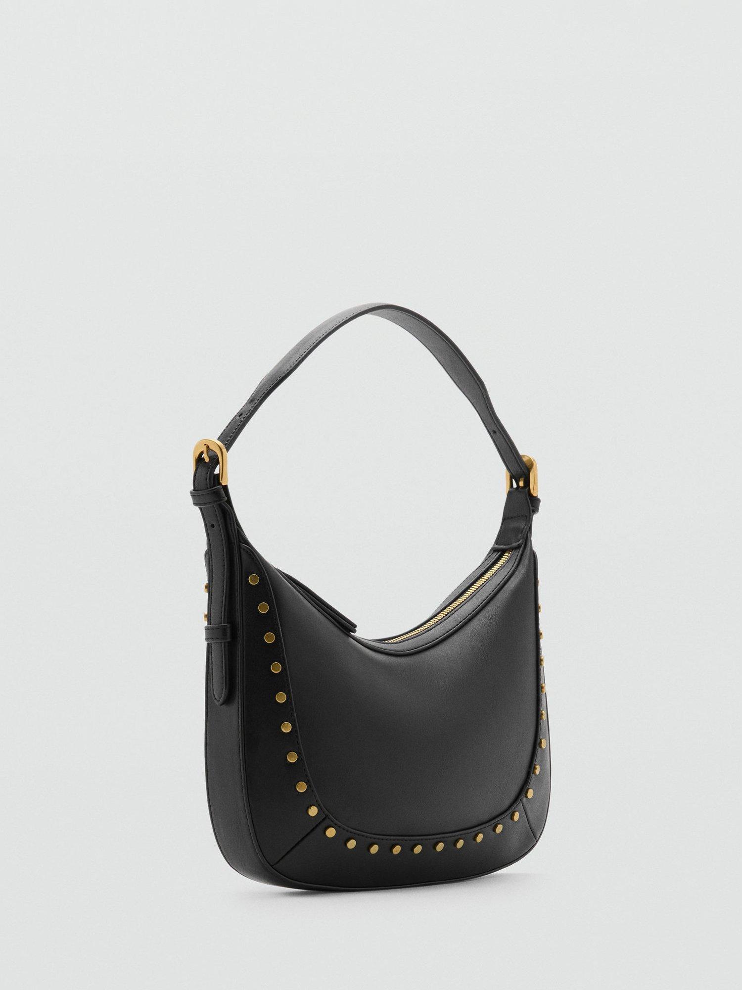 Product image 2 of 6, which shows Mango Serrat Shoulder Bag, Black