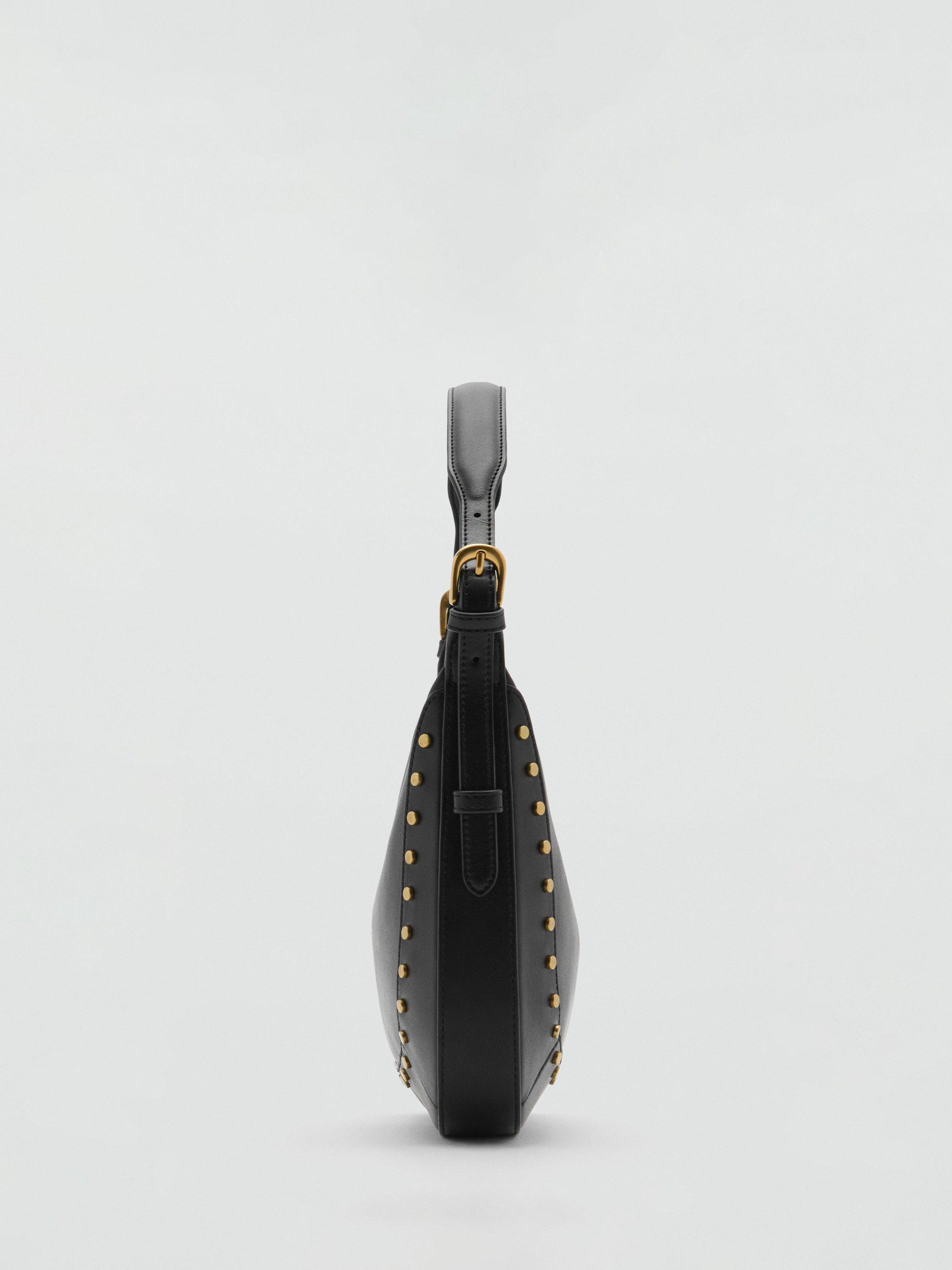 Product image 3 of 6, which shows Mango Serrat Shoulder Bag, Black