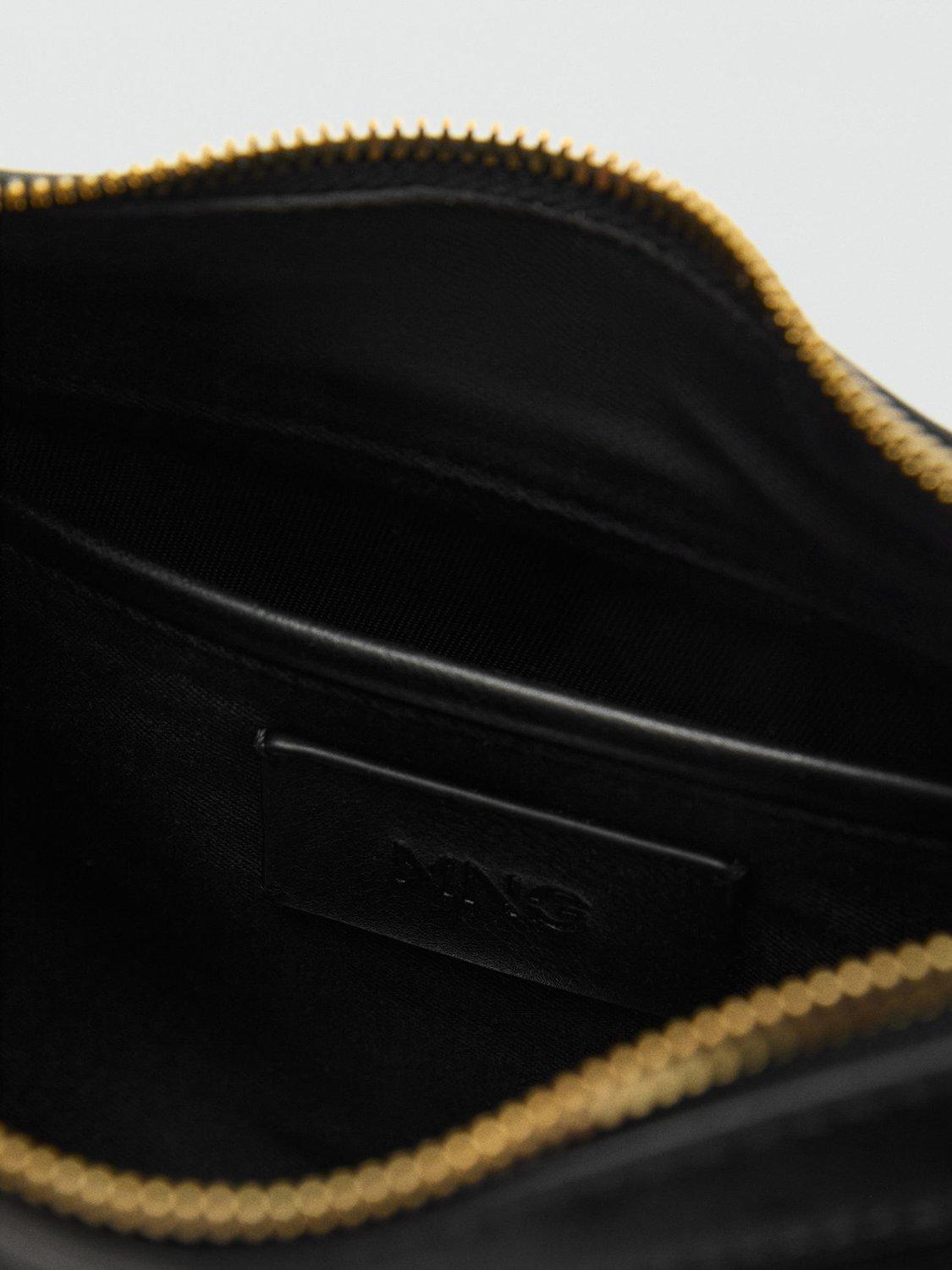 Product image 4 of 6, which shows Mango Serrat Shoulder Bag, Black
