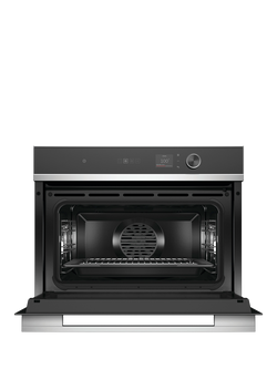 Fisher & Paykel OS60NDLX1 Built-In Combination Steam Oven, Black Glass - view 2, Black Glass