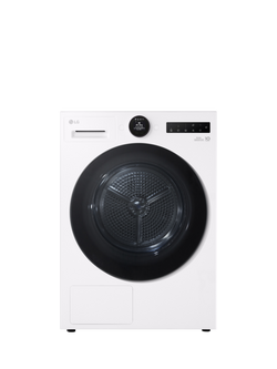 LG RHX7009TWB Heat Pump Tumble Dryer, 9kg Load, White, White