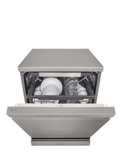 LG DF355FP Freestanding Dishwasher, Platinum Silver - view 2, Platinum Silver