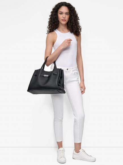 DKNY Bryar Large Satchel Bag, Black - view 2, Black