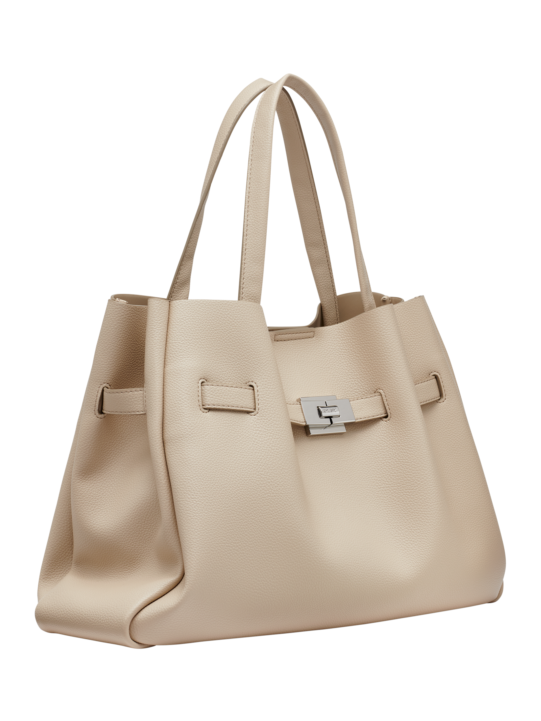 Product image 2 of 5, which shows DKNY Bryar Large Satchel Bag, Taupe