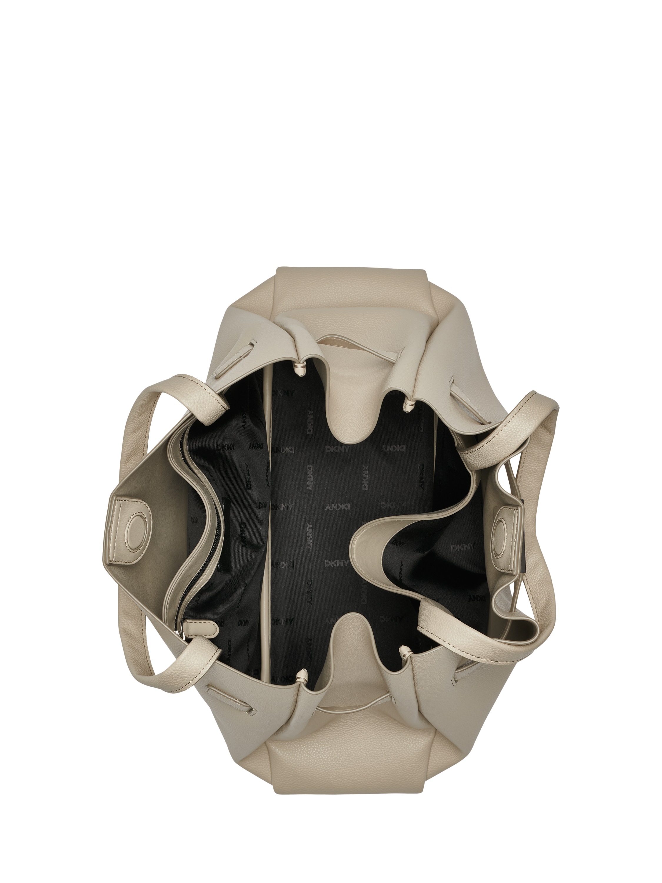 Product image 3 of 5, which shows DKNY Bryar Large Satchel Bag, Taupe