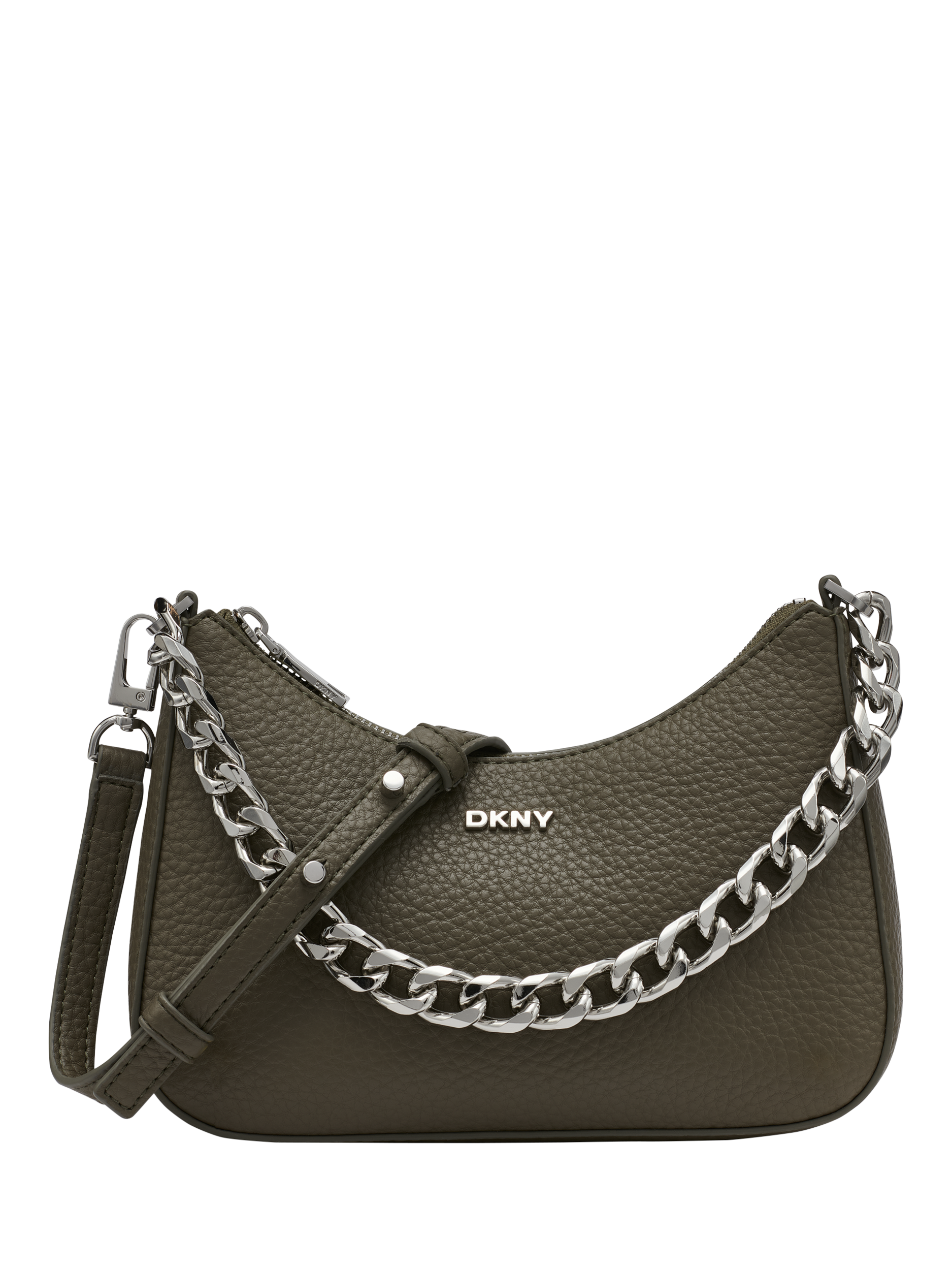 Product image 1 of 5, which shows DKNY Jenna Crossbody Bag, Khaki