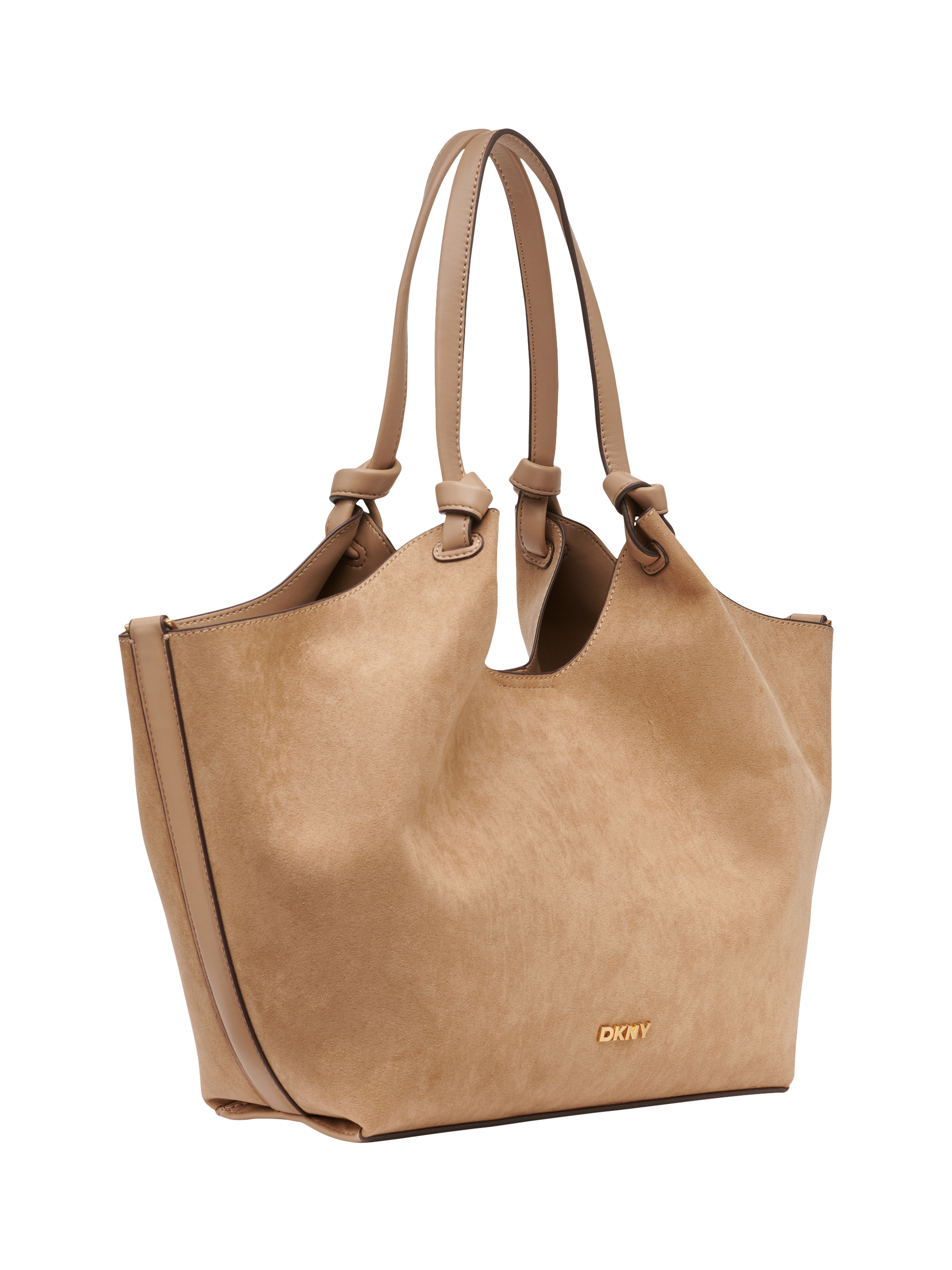 Product image 3 of 6, which shows DKNY Paula Shopper Medium Tote Bag, Cappuccino