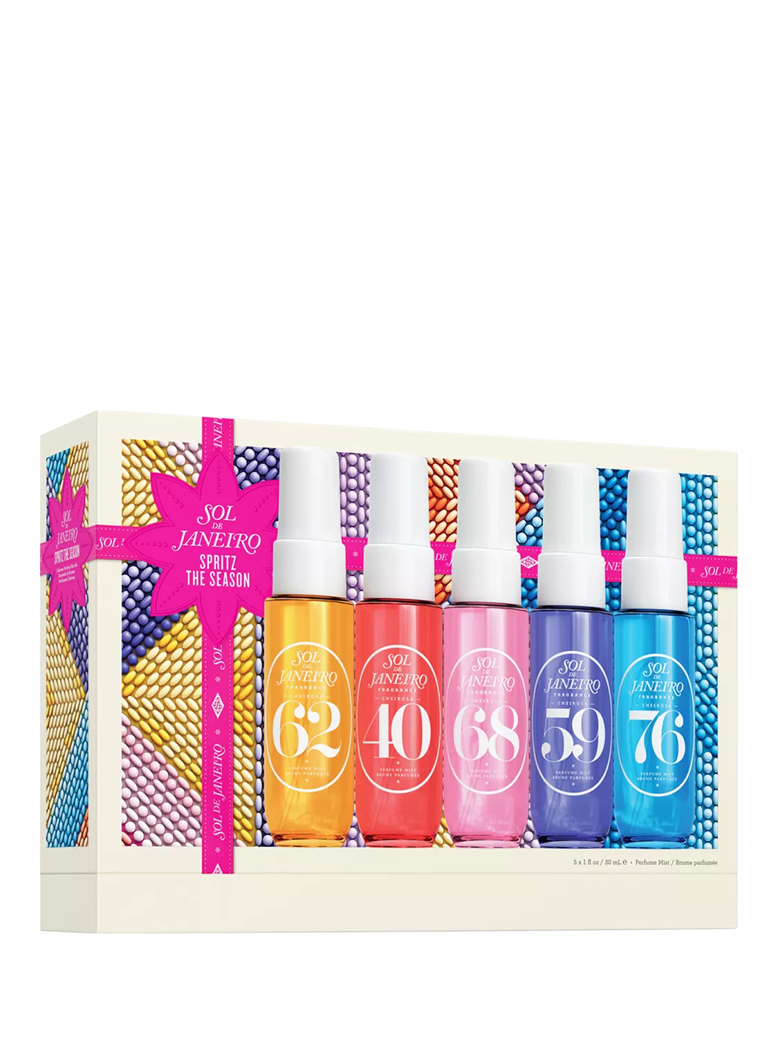 Sol de Janeiro Spritz The Season Cheirosa Mini Perfume Mist Fragrance Gift Set, 5 x 30ml
