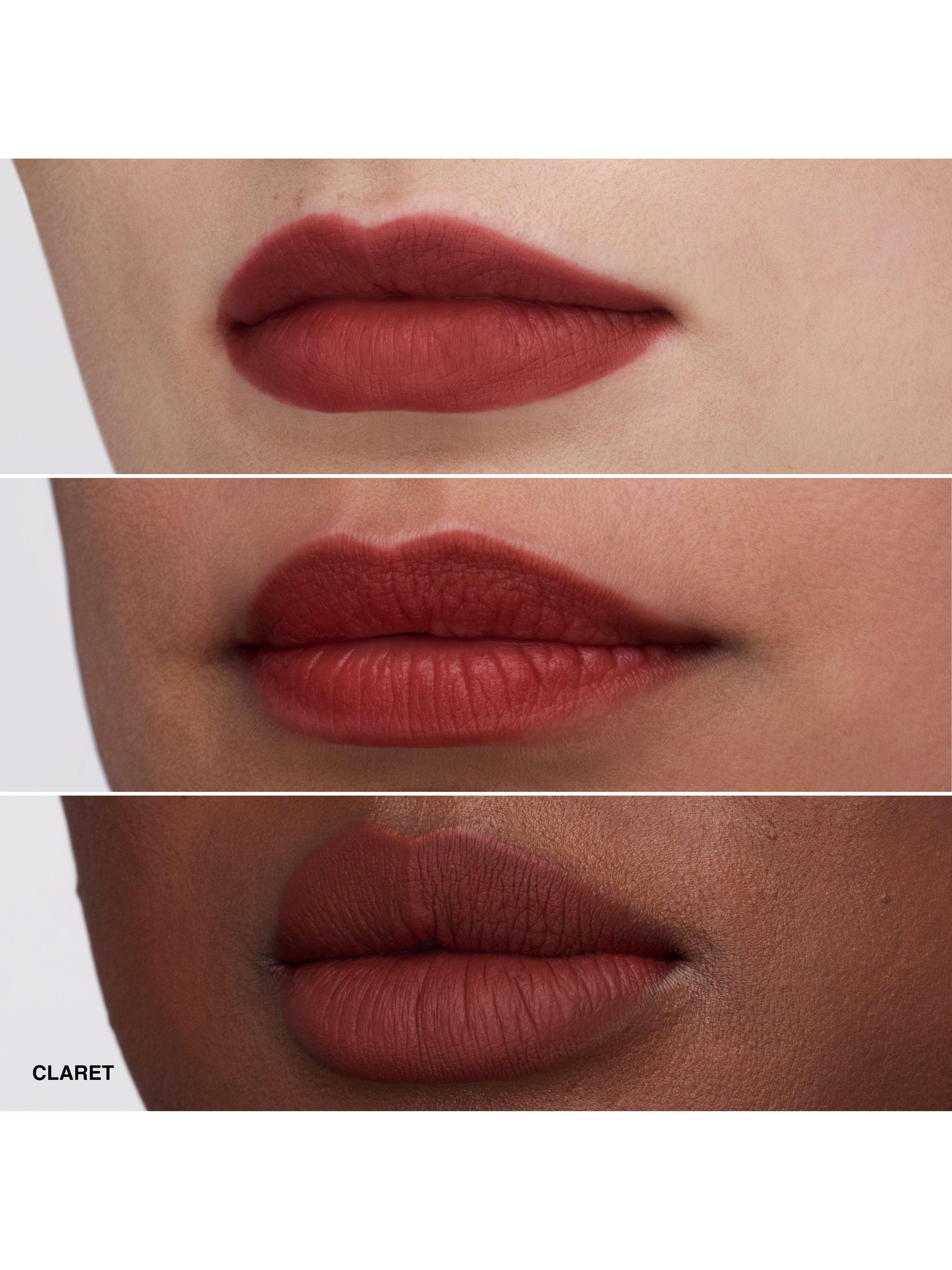 Product image 3 of 8, which shows Bobbi Brown Luxe Cashmere Matte Lipstick, Claret