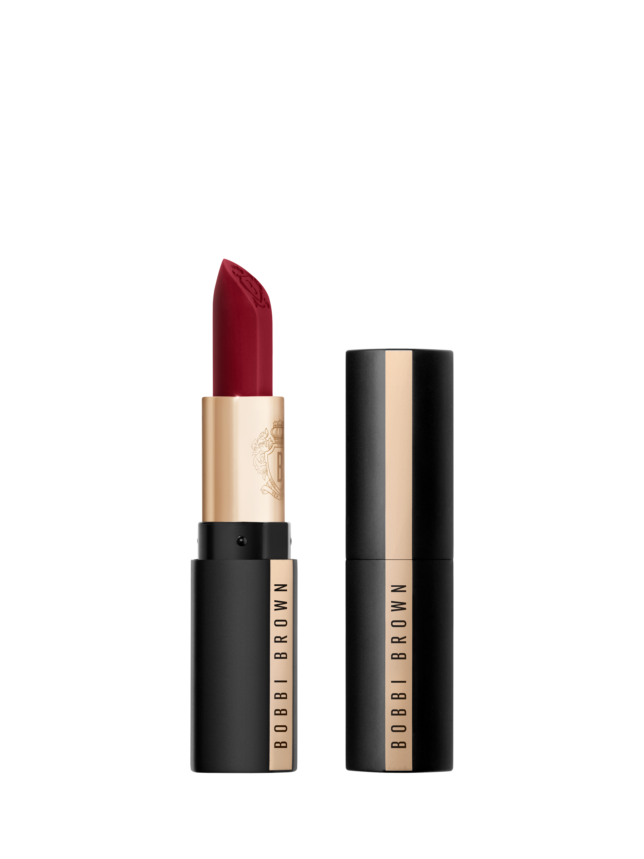 Product image 1 of 8, which shows Bobbi Brown Luxe Cashmere Matte Lipstick, Red Carpet