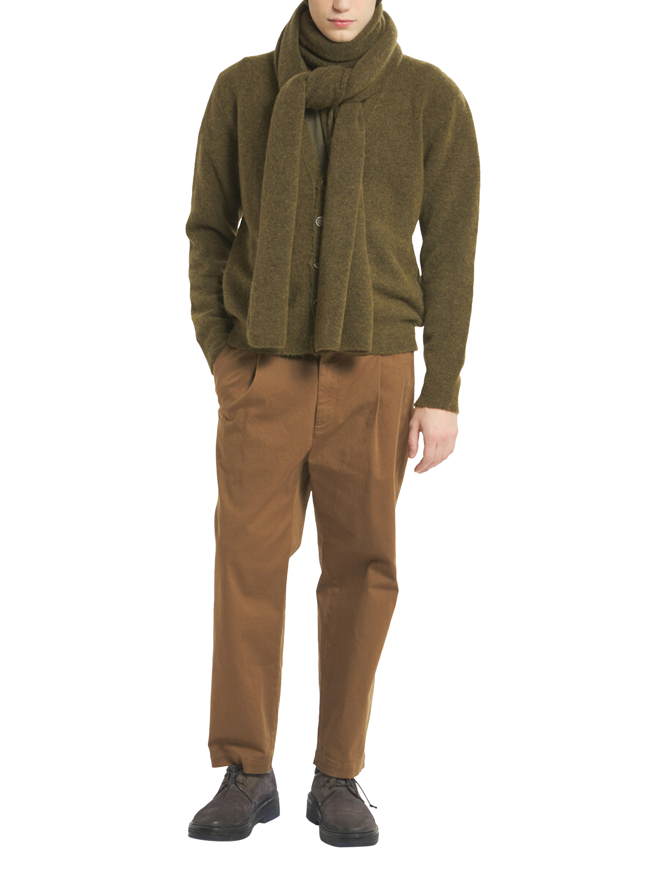 Product image 1 of 1, which shows Barena Sciarpa Gia Long Knit Alpaca Blend Scarf