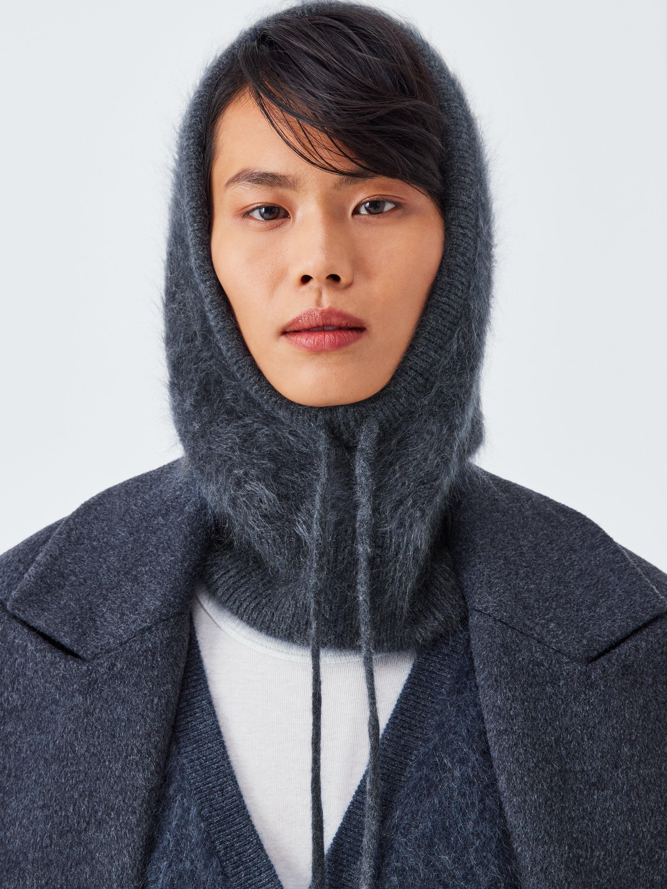 Product image 1 of 5, which shows John Lewis Cashmere Hood, Charcoal