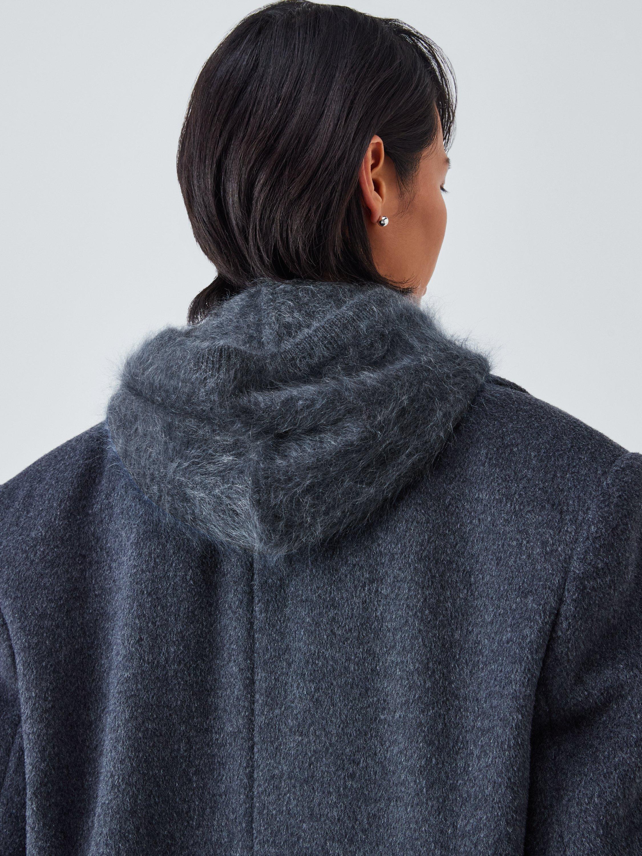 Product image 5 of 5, which shows John Lewis Cashmere Hood, Charcoal
