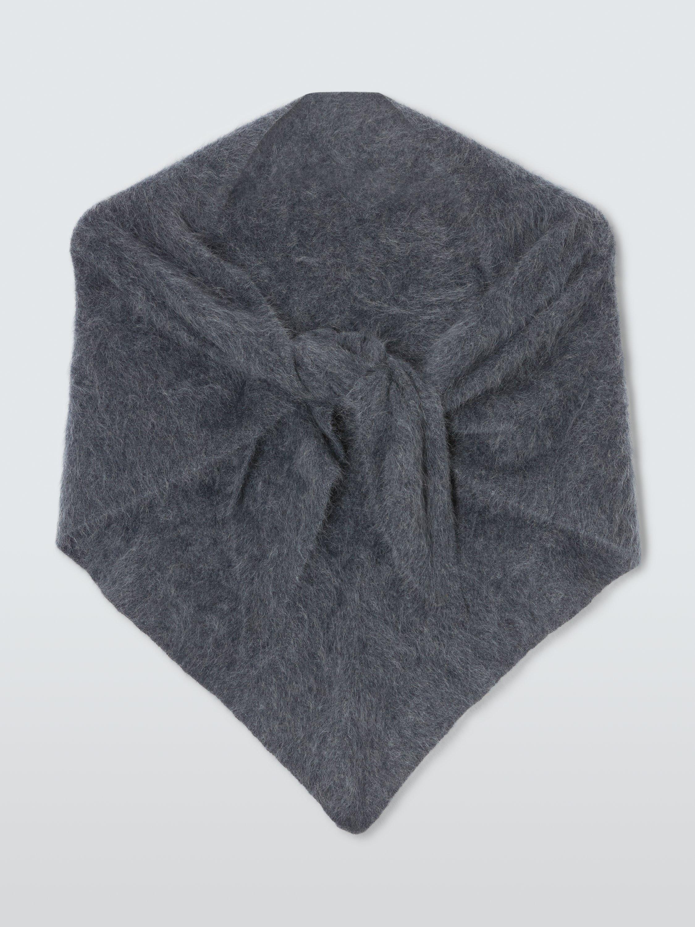 Product image 2 of 7, which shows John Lewis Cashmere Triangle Scarf, Charcoal