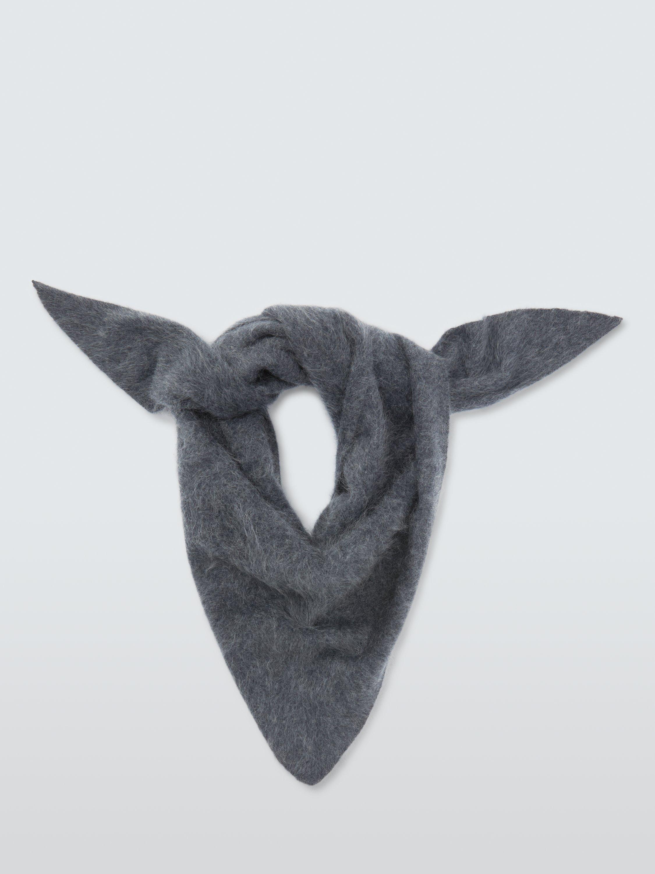 Product image 7 of 7, which shows John Lewis Cashmere Triangle Scarf, Charcoal