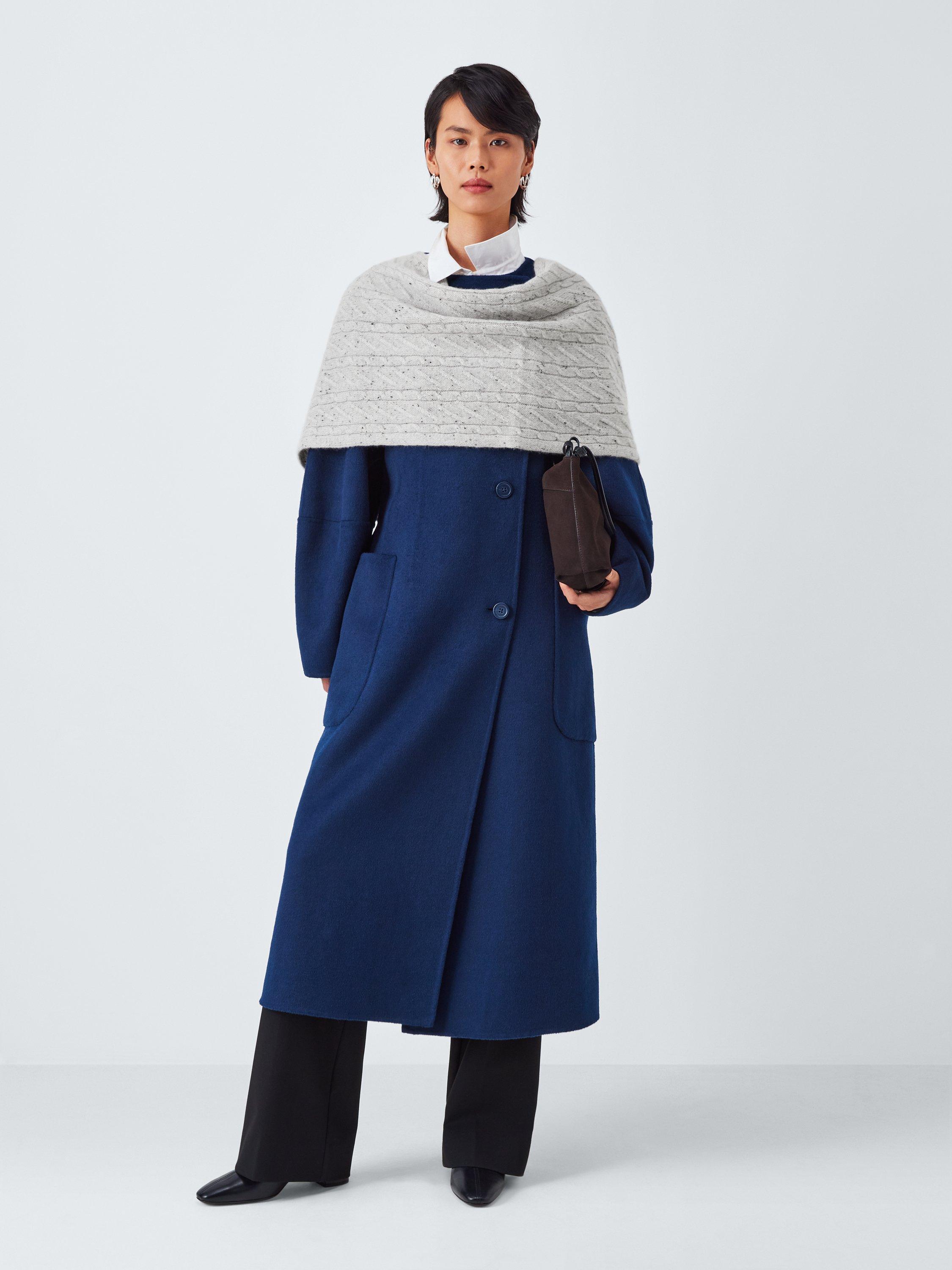 Product image 6 of 6, which shows John Lewis Donegal Cable Cashmere Snood, Grey