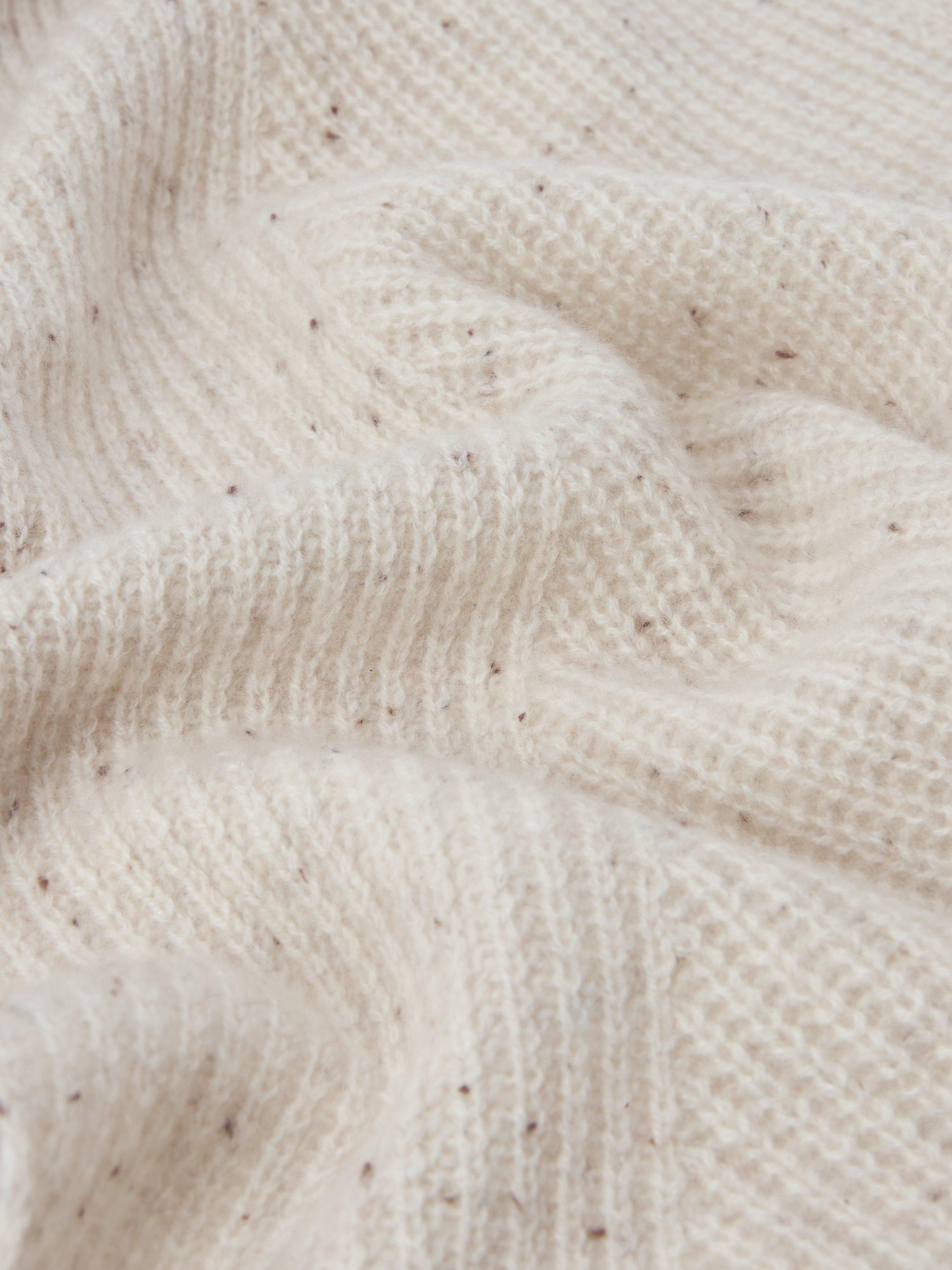 Product image 4 of 6, which shows John Lewis Donegal Ribbed Cashmere Scarf, Cream