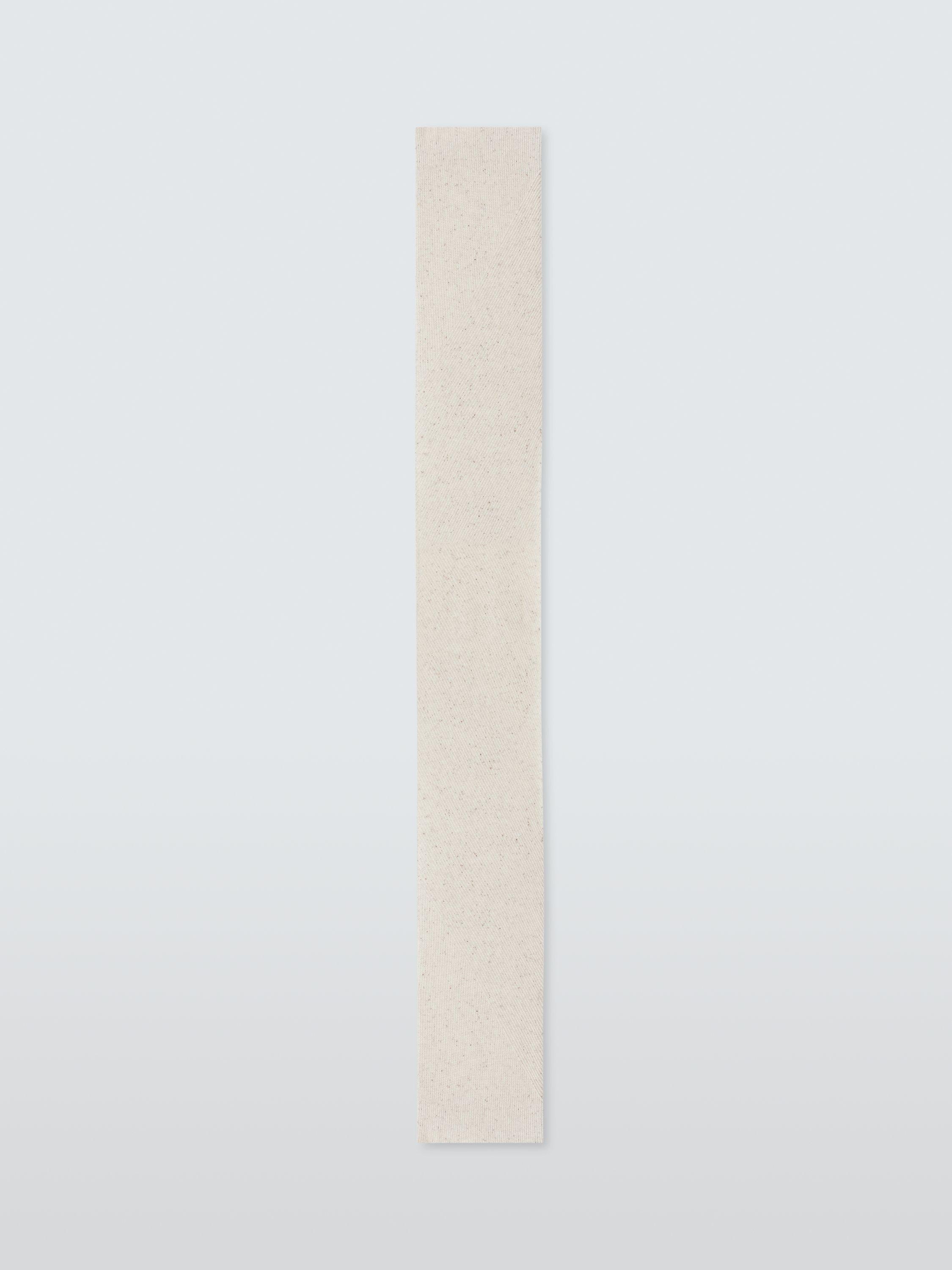 Product image 5 of 6, which shows John Lewis Donegal Ribbed Cashmere Scarf, Cream