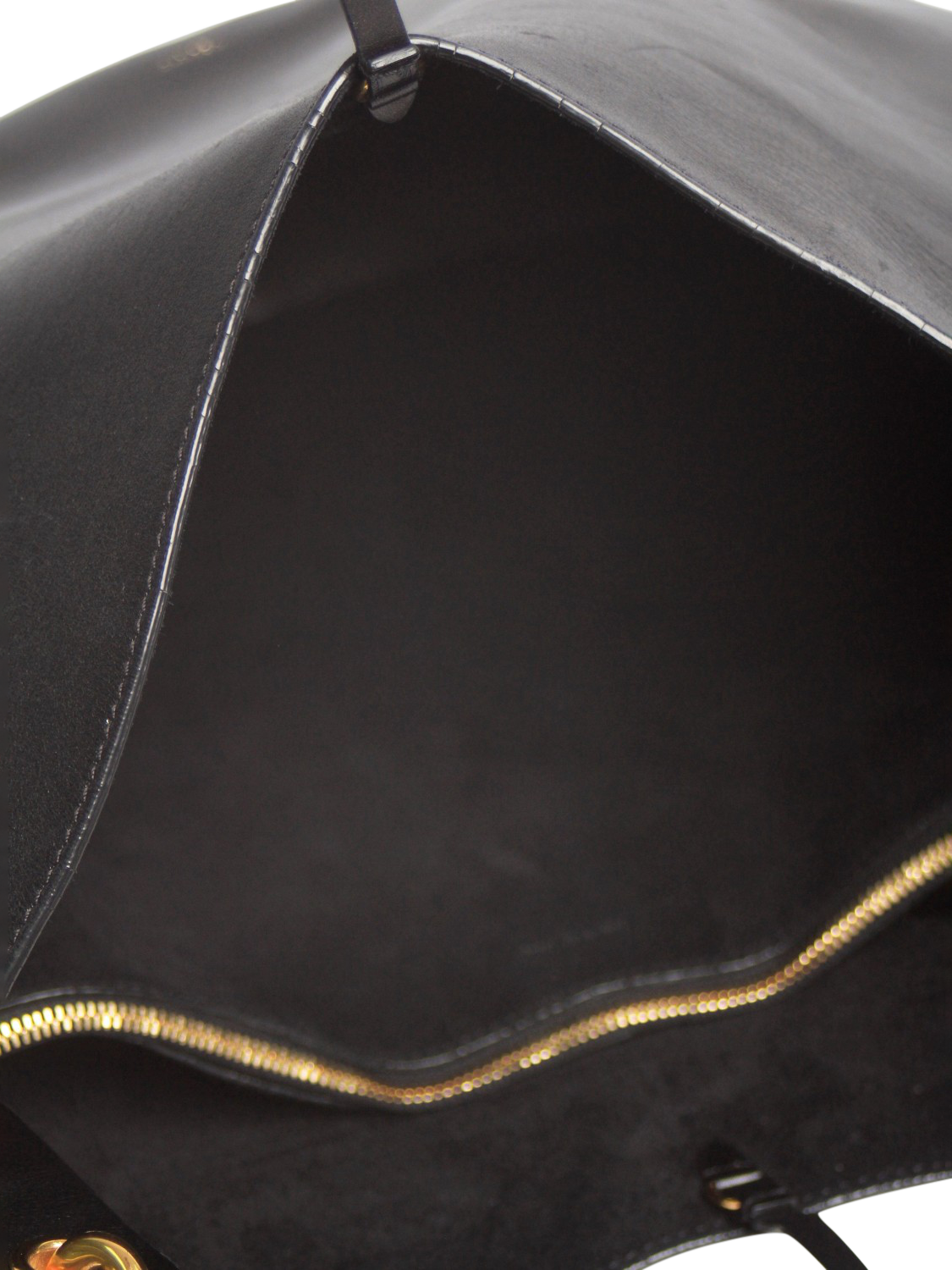 Product image 5 of 5, which shows Pre-loved CELINE Leather Rounded Shoulder Bag, Black