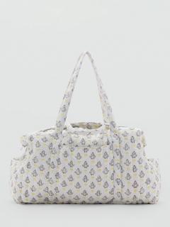 Mango Miracle Floral Cotton Maternity Bag, Yellow/Multi