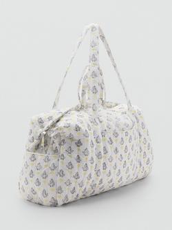 Mango Miracle Floral Cotton Maternity Bag, Yellow/Multi - view 2, Yellow/Multi