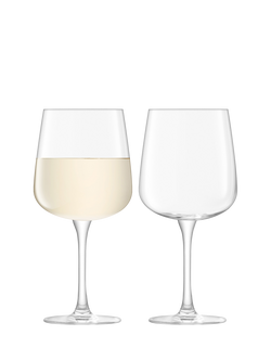LSA International Arc Wine Glass, Set of 2, 330ml, Clear, Clear
