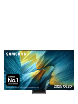 Samsung QE83S95F (2025) OLED HDR 4K Ultra HD Smart AI TV, 83 inch with Dolby Atmos & Infinity One Design with One Connect Box, Black, Black