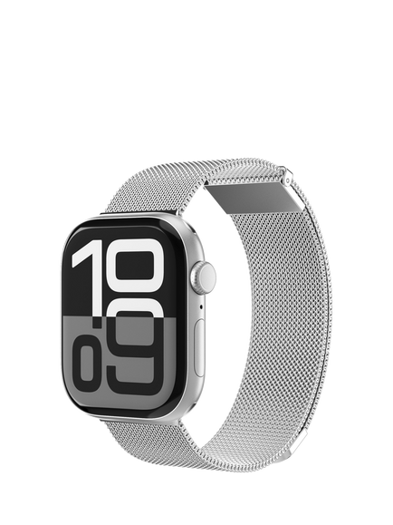 Vonmählen Milanese Loop 2 for Apple Watch 40mm/41mm/42mm, Silver - view 2, Silver