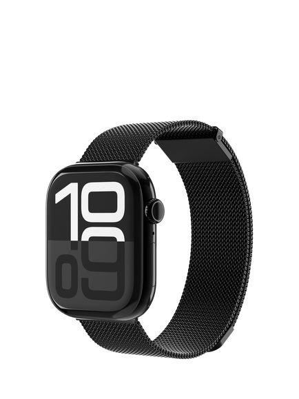 Vonmählen Milanese Loop 2 for Apple Watch 40mm/41mm/42mm, Black - view 2, Black
