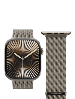 Vonmählen Milanese Loop 2 for Apple Watch 44mm/45mm/46mm/49mm, Desert Sand, Desert Sand