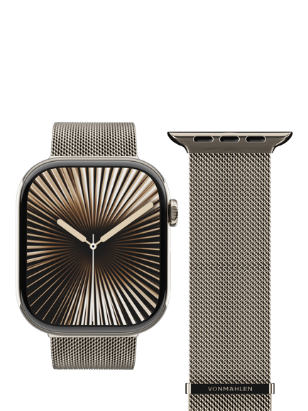Vonmählen Milanese Loop 2 for Apple Watch 44mm/45mm/46mm/49mm, Desert Sand, Desert Sand
