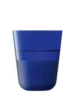 LSA International Arc Contrast Glass Tumbler, Set of 2, 380ml, Cobalt - view 2, Blue