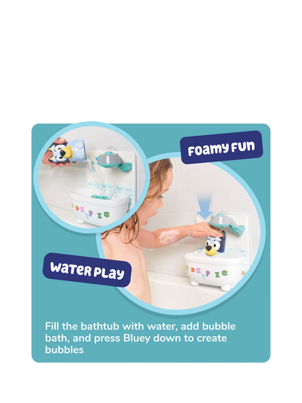 Bluey Tomy Toomies Shower & Scrub Bluey Bathtime Toy - view 2, Multi