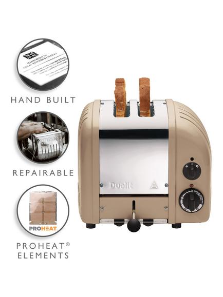 Dualit 2 Slice NewGen Classic Toaster - view 2, Sandstone