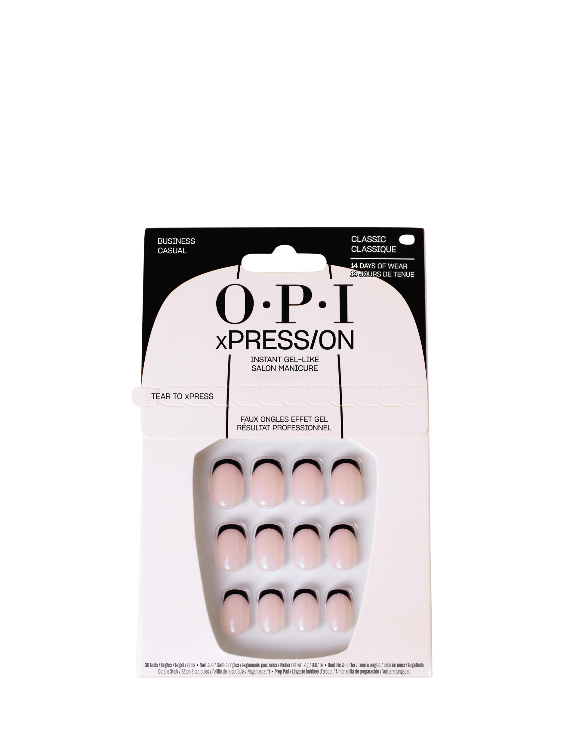 Product image 1 of 3, which shows OPI xPRESS/ON Press On Nails, Business Casual