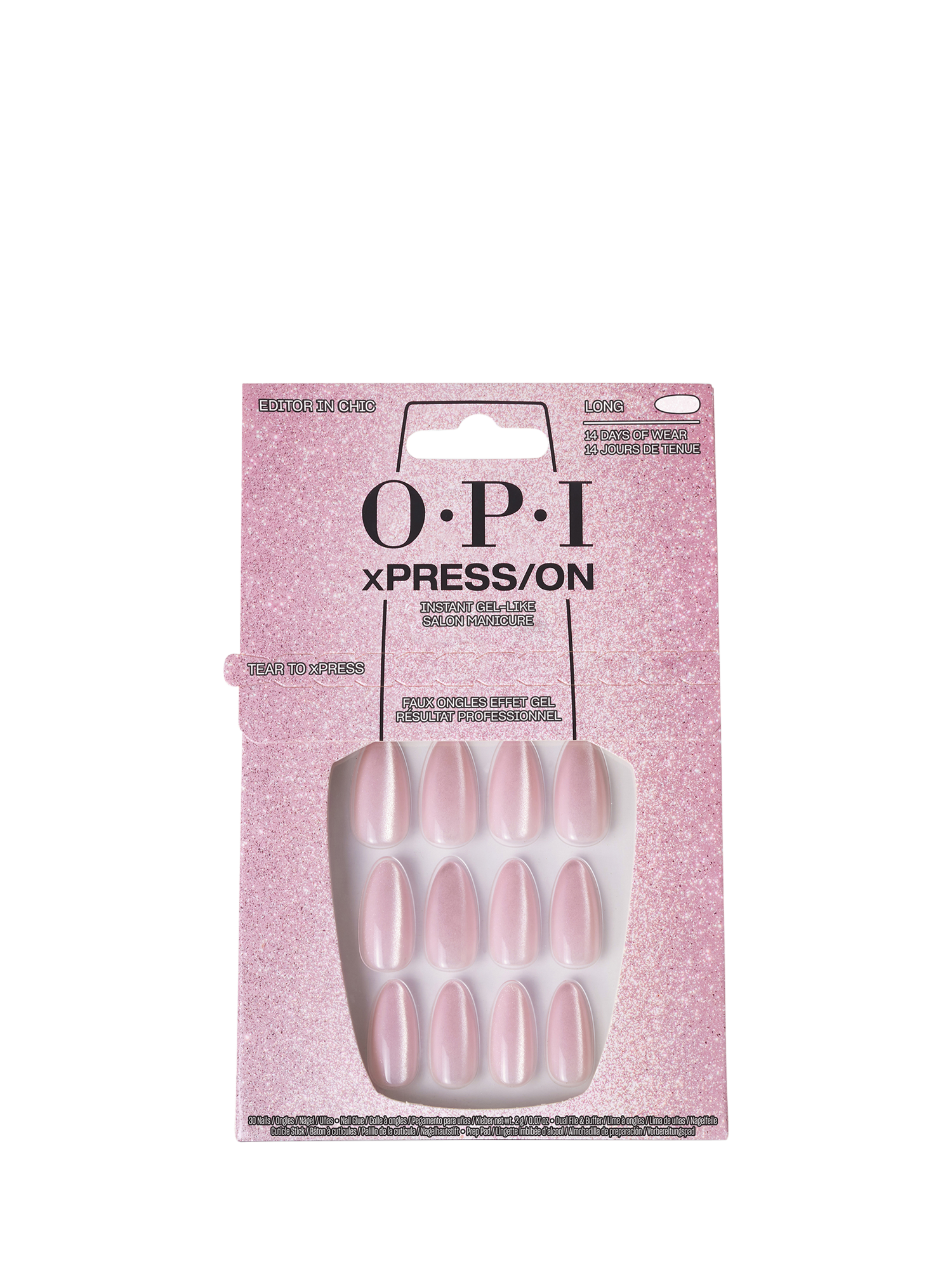 Product image 1 of 4, which shows OPI xPRESS/ON Press On Nails, Editor in Chic