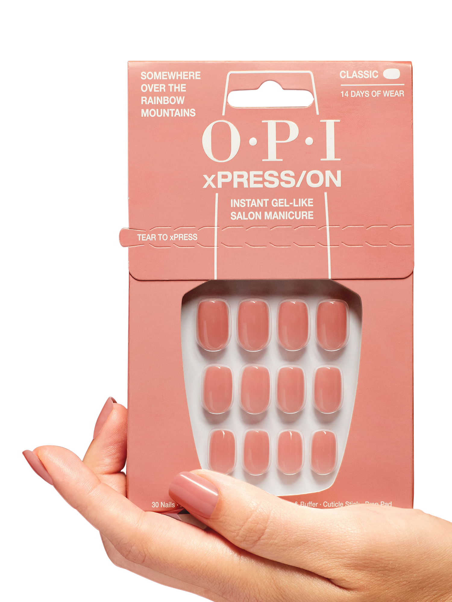 Product image 3 of 6, which shows OPI xPRESS/ON Press On Nails, Somewhere Over the Rainbow Mountains