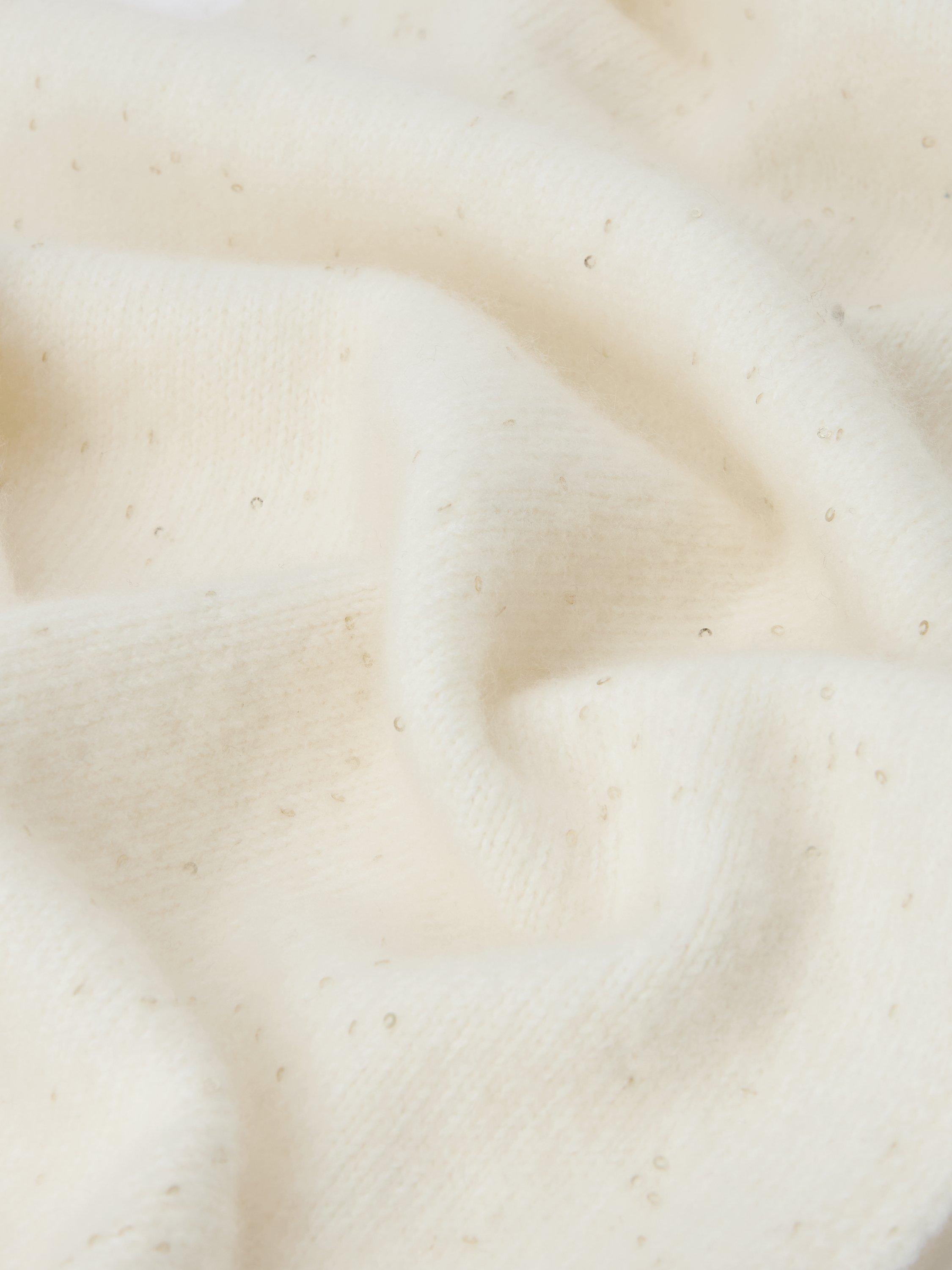 Product image 3 of 5, which shows John Lewis Sequin Cashmere Blend Scarf, Ivory