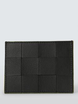 Dragon Diffusion Handmade Woven Leather Card Case, Black