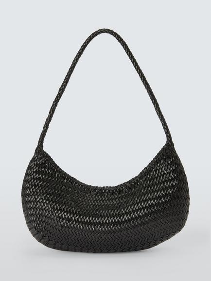Dragon Diffusion Nova Luna Handmade Leather Shoulder Bag, Black