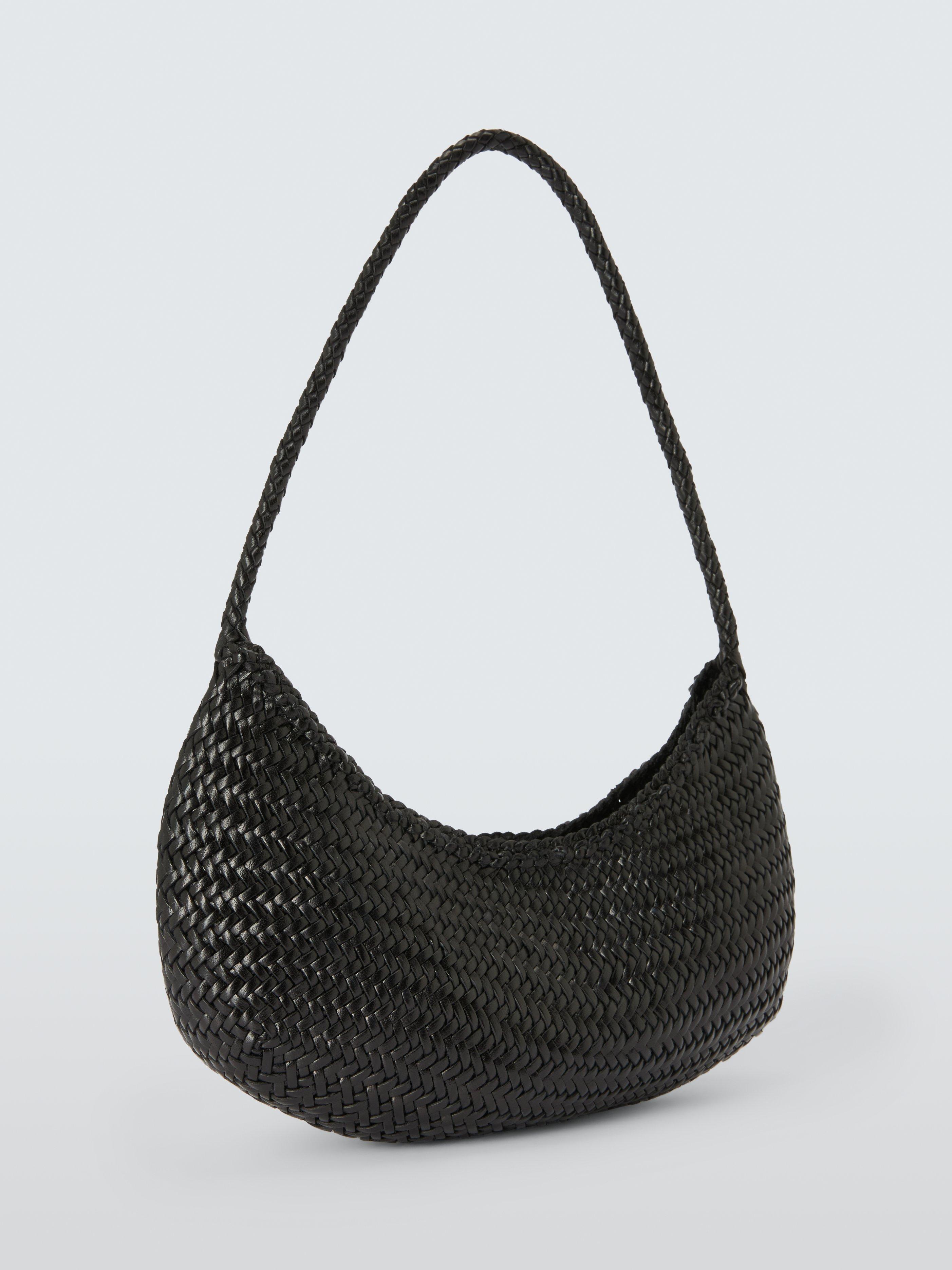 Product image 2 of 4, which shows Dragon Diffusion Nova Luna Moon Leather Shoulder Bag, Black