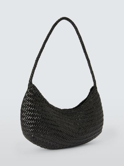 Dragon Diffusion Nova Luna Handmade Leather Shoulder Bag - view 2, Black
