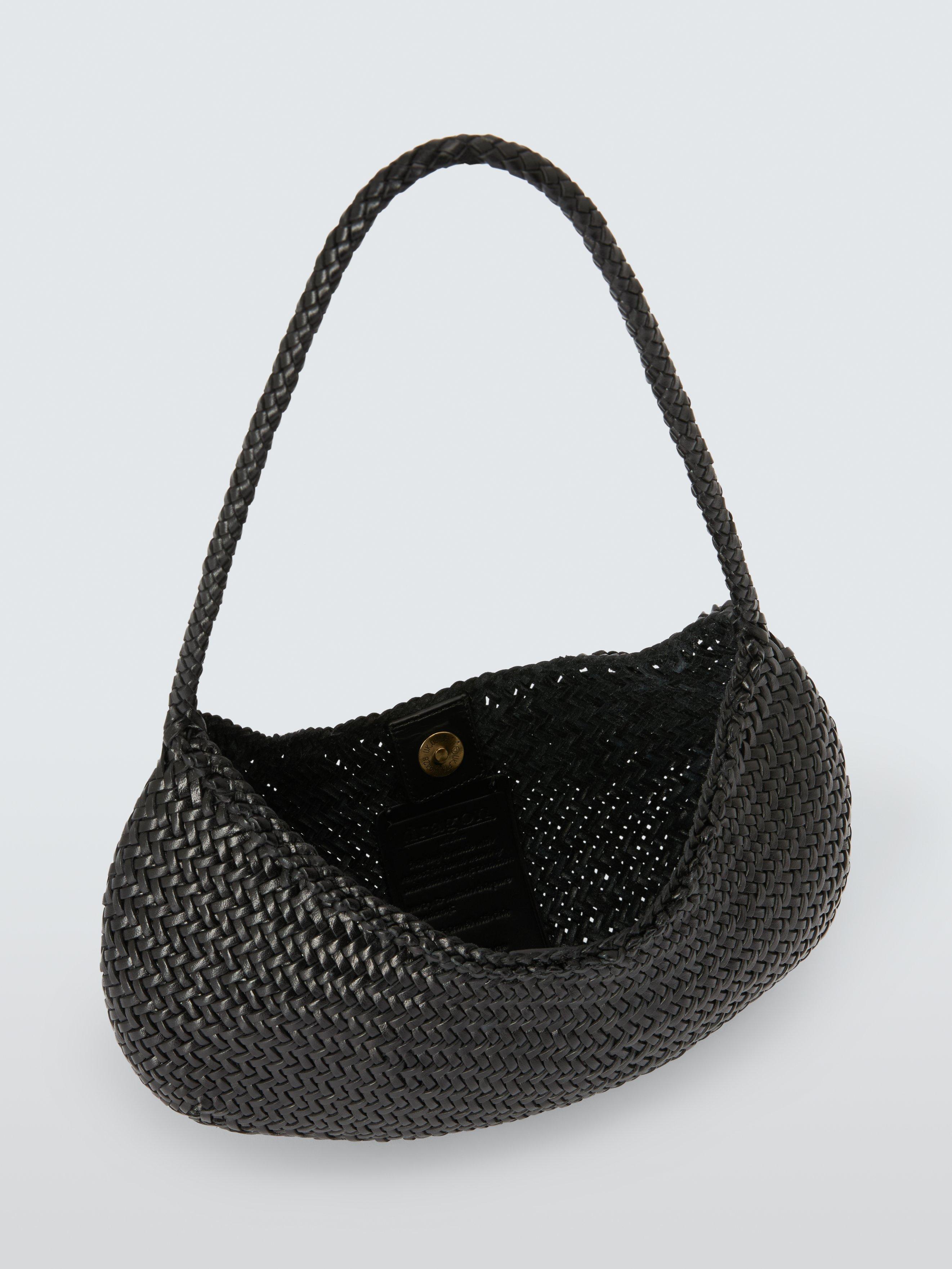 Product image 3 of 4, which shows Dragon Diffusion Nova Luna Moon Leather Shoulder Bag, Black