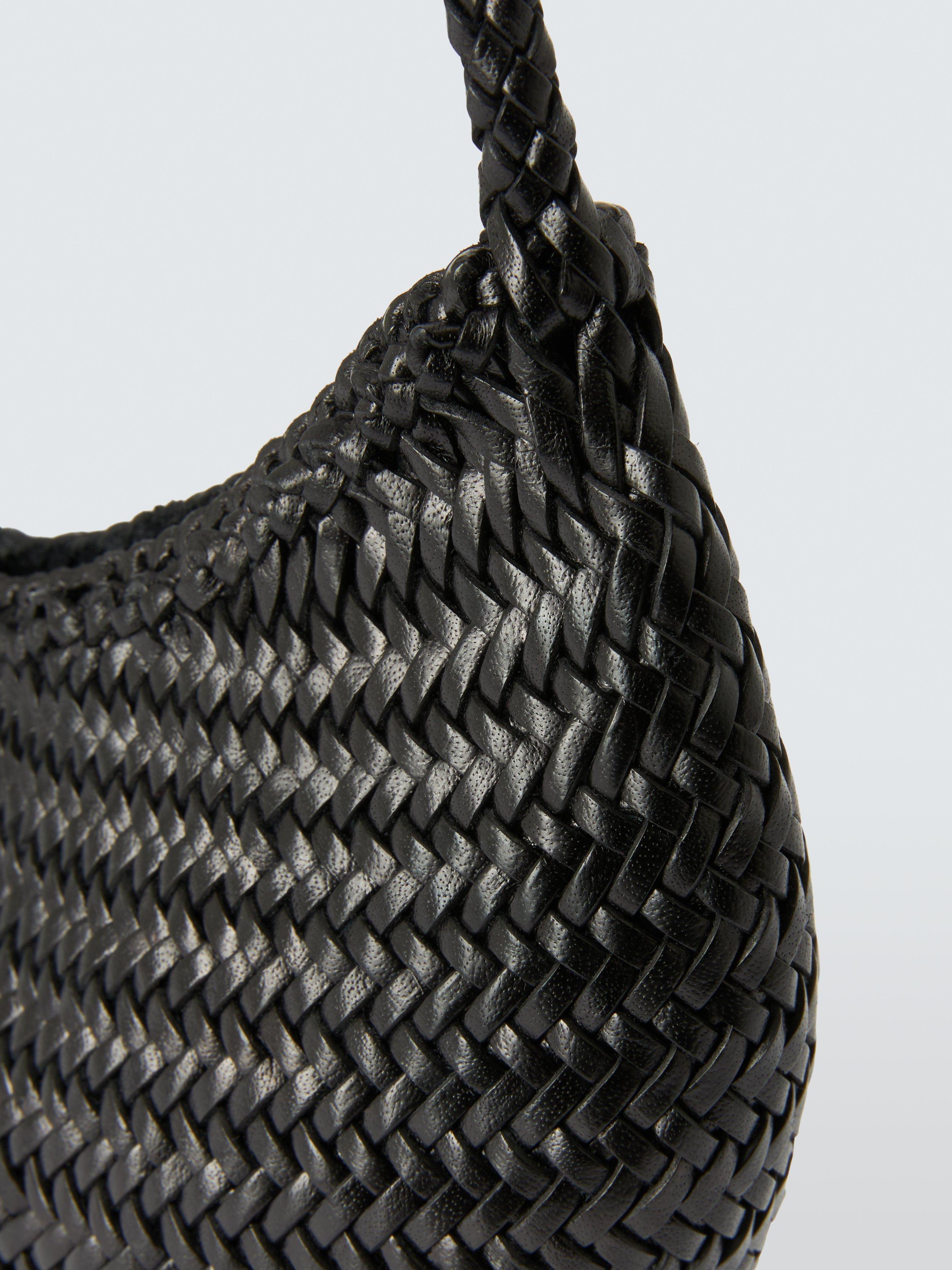 Product image 4 of 4, which shows Dragon Diffusion Nova Luna Moon Leather Shoulder Bag, Black