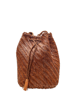 Dragon Diffusion PomPom Crossbody Bucket Bag - view 2, Tan