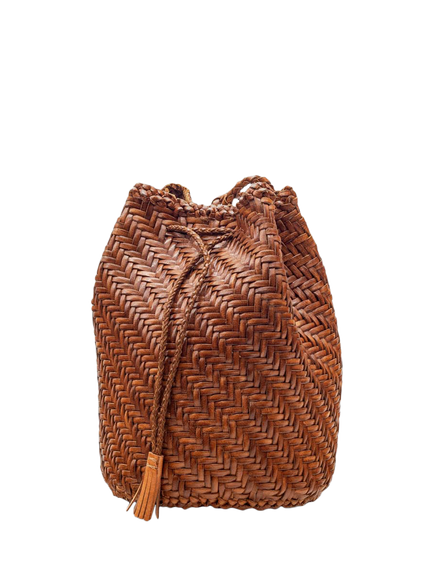 Dragon Diffusion PomPom Crossbody Bucket Bag - view 2, Tan