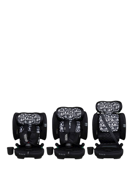 Cosatto On the Go Folding i-Size Car Seat, Silhouette - view 2, Silhouette