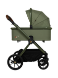 Cosatto Giggle 4 Pushchair, Carrycot, Accessories and Tote i-Size Baby Car Seat with Base Bundle