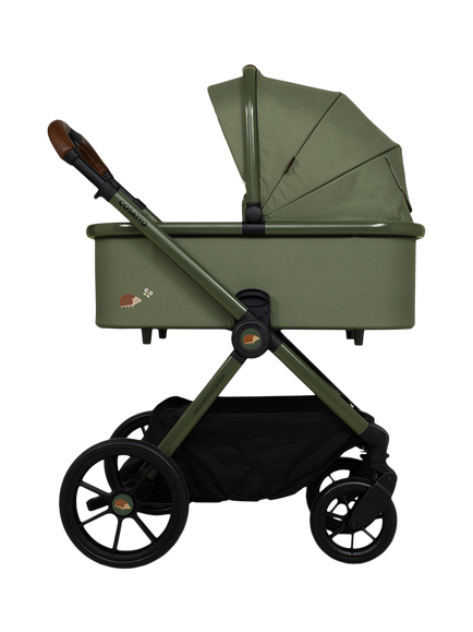 Cosatto Giggle 4 Pushchair, Carrycot, Accessories and Tote i-Size Baby Car Seat with Base Bundle - view 2, Hoglet