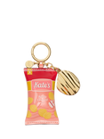 kate spade new york Snack Time Faux Leather Key Charm, Pink/Multi